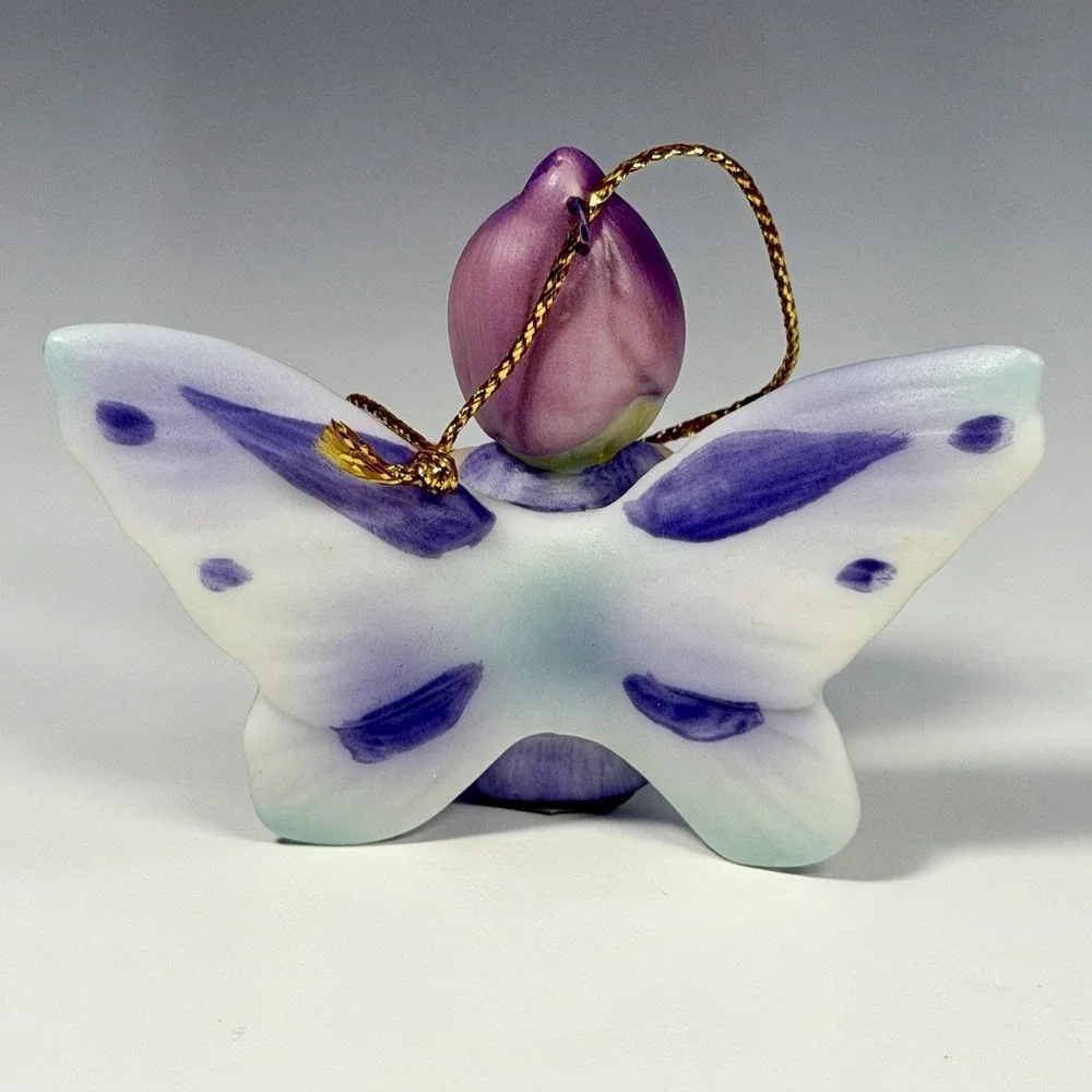 Vintage 1988 Dave Grossman Fairy Dreams Flower Fairy Porcelain Ornament Japan